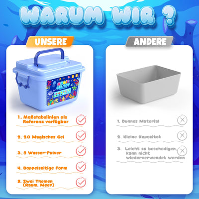 Hot Bee Aqua Gelz Set, DIY Kreatives Spielzeug Ab 4 5 6 7 Jahre Mädchen, 3D Aqua Fairy Creature Kinder Magic Water Elf Toy Kit, Squishy Selber Machen Set, Magisches Wassergel Geschenk Für Mädchen 4+