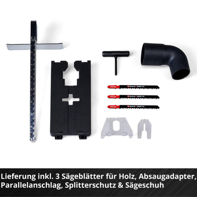 Einhell Professional Akku-Stichsäge TP-JST 18/135 Li BL Power X-Change (18 V, 135 mm Schnitttiefe in Holz, 26 mm Hubhöhe, Brushless, T-Style-Griff, 3x Sägeblatt, ohne Akku)