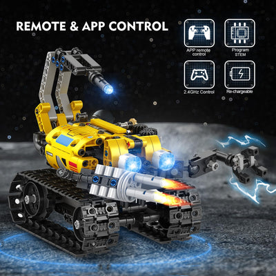 CUBIMANA Technik Roboter Bauspielzeug für Kinder - 5 in 1 App & Fernsteuerung Technik Spielzeug, Wall Robot/Engineering/Mech Scorpion Spielzeug, Geschenke für Jungen Mädchen ab 10 Jahre (560 Stück)