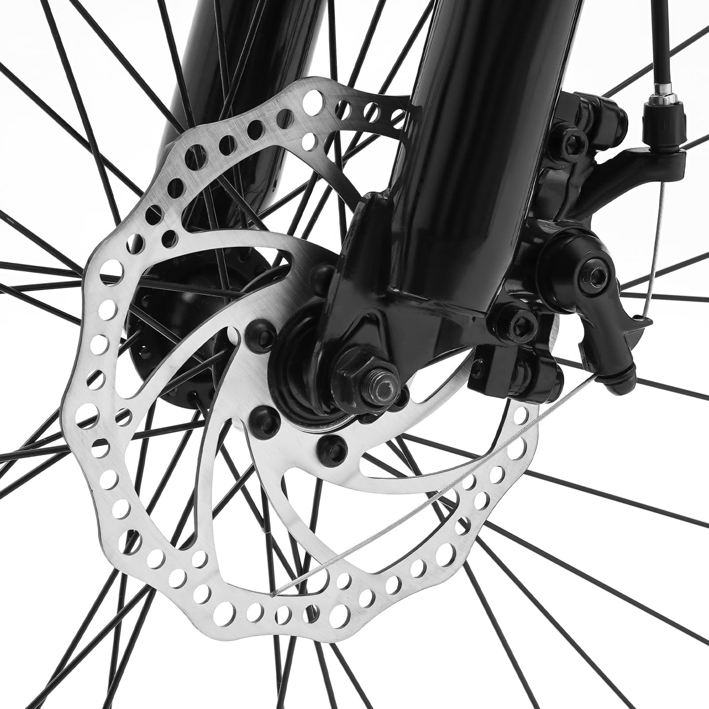 Wiyuer 26 Zoll Mountainbike Fahrrad Einstellbare Sattelhöhe Scheibenbremse Herren-Fahrrad 21-Gang Faster BBO mit Beleuchtung Über 12 Jahre Jahre Tragfähigkeit 100KG Max.