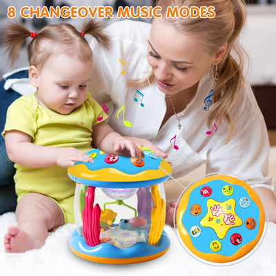 Baby Spielzeug Mädchen Junge Drehender Projektor 12 18 Monate mit Musik/Licht Kinderspielzeug ab 1 2 jahr Kinder Babyspielzeug Geschenk Frühes Lernen für Kleinkind