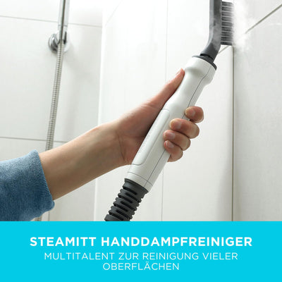 BLACK+DECKER Dampfreiniger 1600W 2in1 Dampfbesen mit Handdampfgerät (für hygienische, gründliche Sauberkeit, für die Reinigung des gesamten Haushaltes, inkl. 11-tlg. Zubehör) BHSM166DSM-QS
