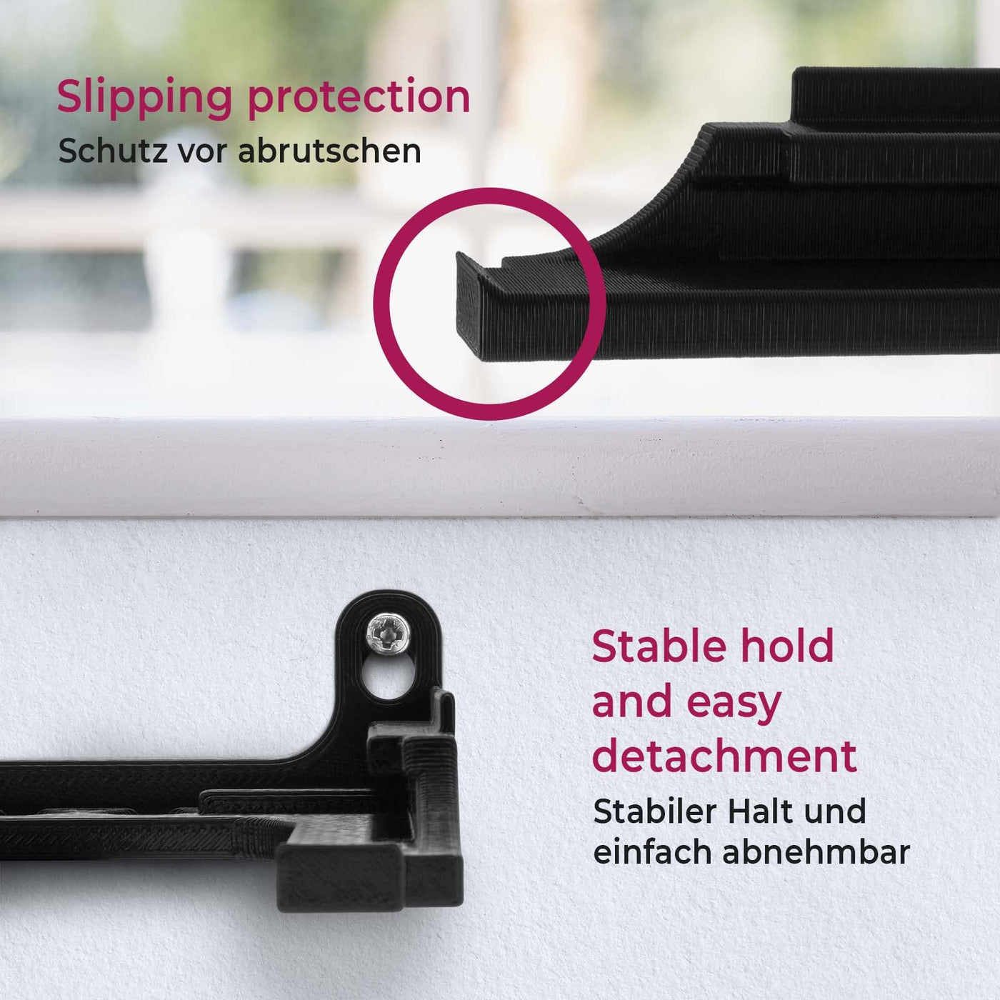 MOBILEFOX Wandhalterung passend für Telekom Speedport Smart 4 | 4 Plus Router Wandhalter WLAN Halterung Halter mit Kabelmanagment, dual Band