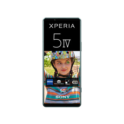 Sony Xperia 5 IV - Smartphone Android, Téléphone Portable Ecran 6.1 Pouces 21:9 Wide HDR OLED - Taux de rafraichissement de 120Hz - Triple Objectif (avec Un revêtement ZEISS T*) - 8Go RAM (Vert)