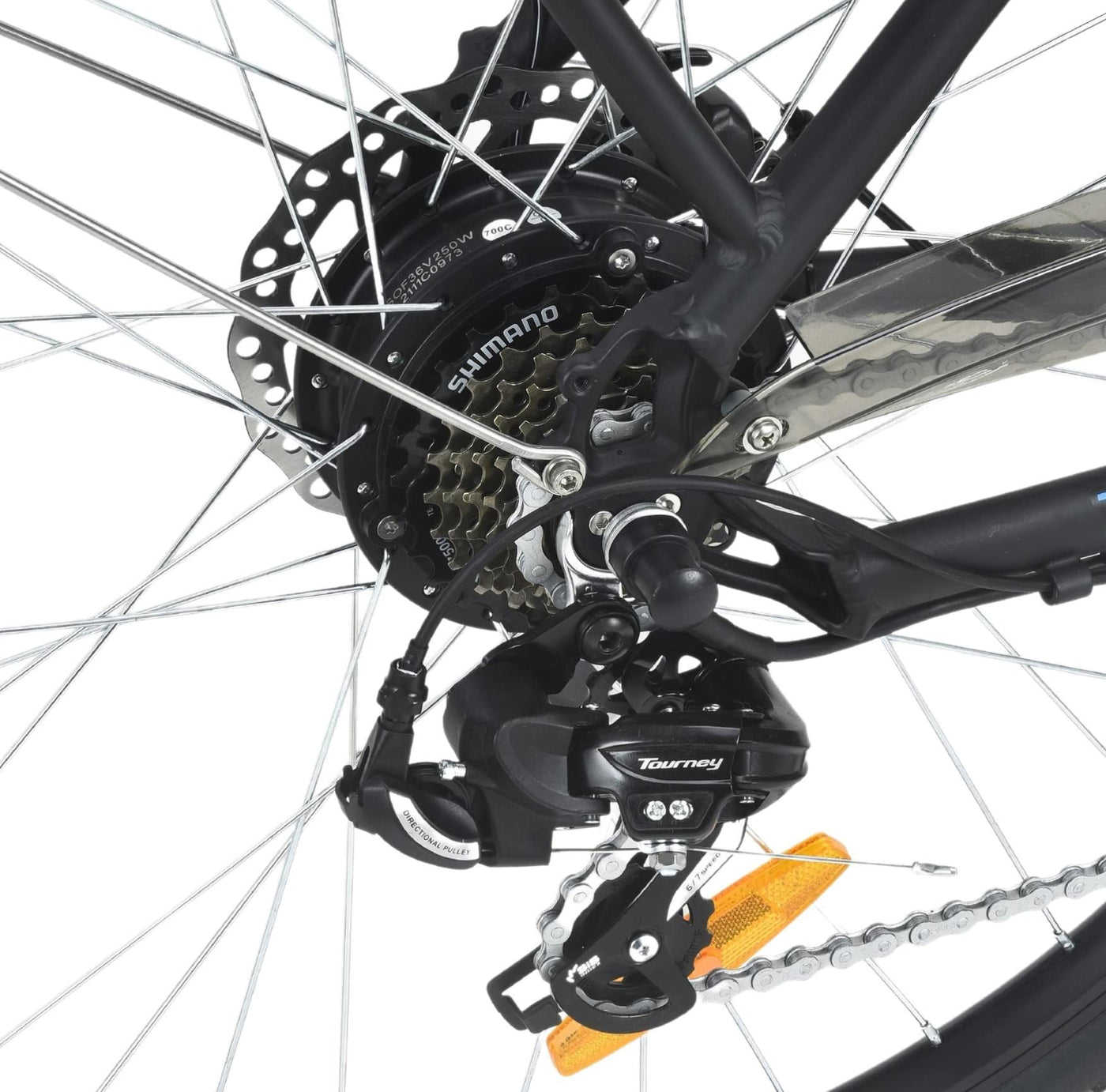 smartEC Trek-28H E-Bike Trekking Herren 250W Hinterradmotor Li-Ion Akku 36V/13Ah Elektrofahrrad 28 Zoll Reichweite 90km bis 25 km/h Trekking City (Schwarz)
