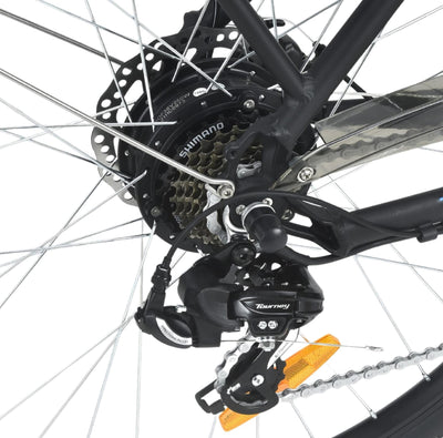 smartEC Trek-28H E-Bike Trekking Herren 250W Hinterradmotor Li-Ion Akku 36V/13Ah Elektrofahrrad 28 Zoll Reichweite 90km bis 25 km/h Trekking City (Schwarz)