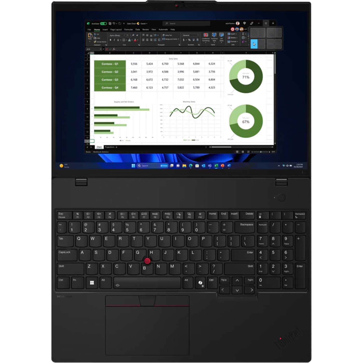 Lenovo ThinkPad L16 G1 Core Ultra 5 125U 16GB RAM 512GB SSD Win11Pro - 21L3002KGE schwarz