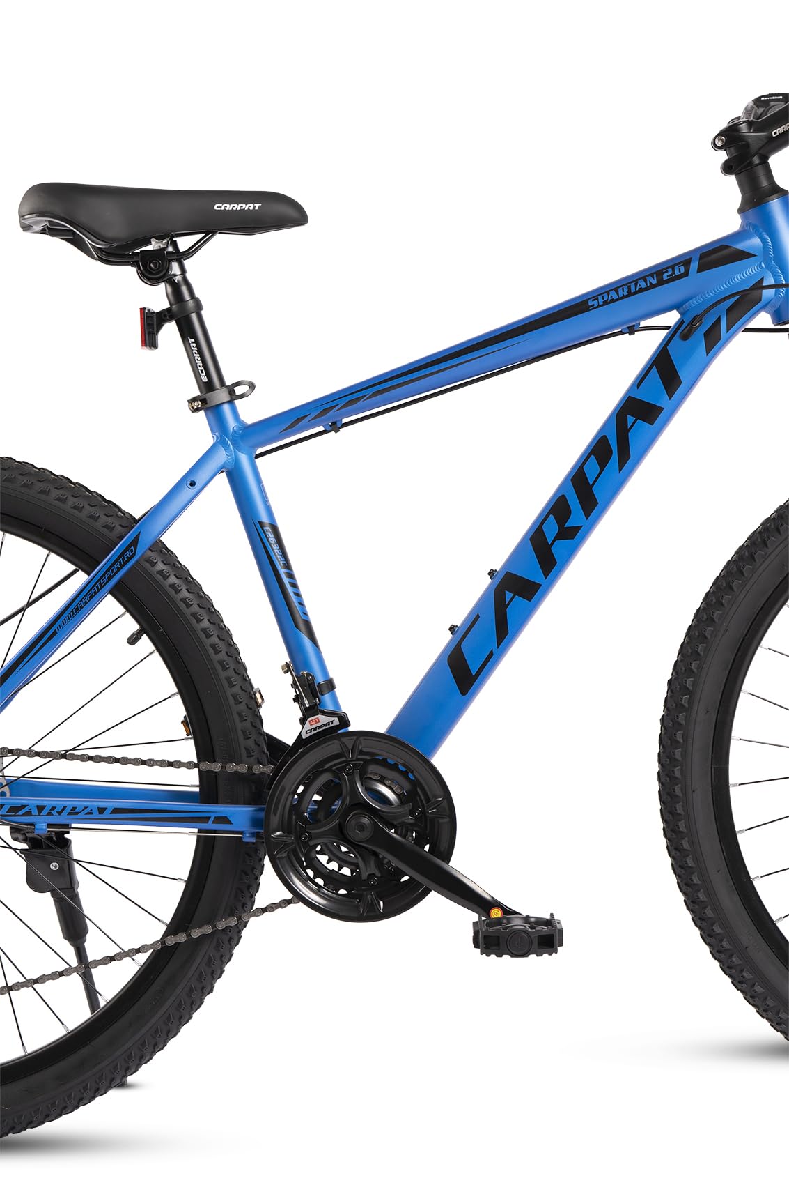 Hardtail 26 Zoll Aluminium Fahrrad, 21-Gang Shimano Schaltung, Federgabel 80 mm, integrierte Kabelführung, vormontiert, Mountainbike für Damen & Herren, Outdoor & Trail geeignet (Blau)
