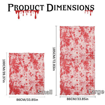 2025 Neue Halloween Deko Leichensack,185 * 86 cm Blutbeflecktes Tuch GefäLschte Leiche Requisiten Horror Deko Gruselig für Grusel Garten Party Spukhaus Rasen Outdoor Halloween-Dekoration Innen