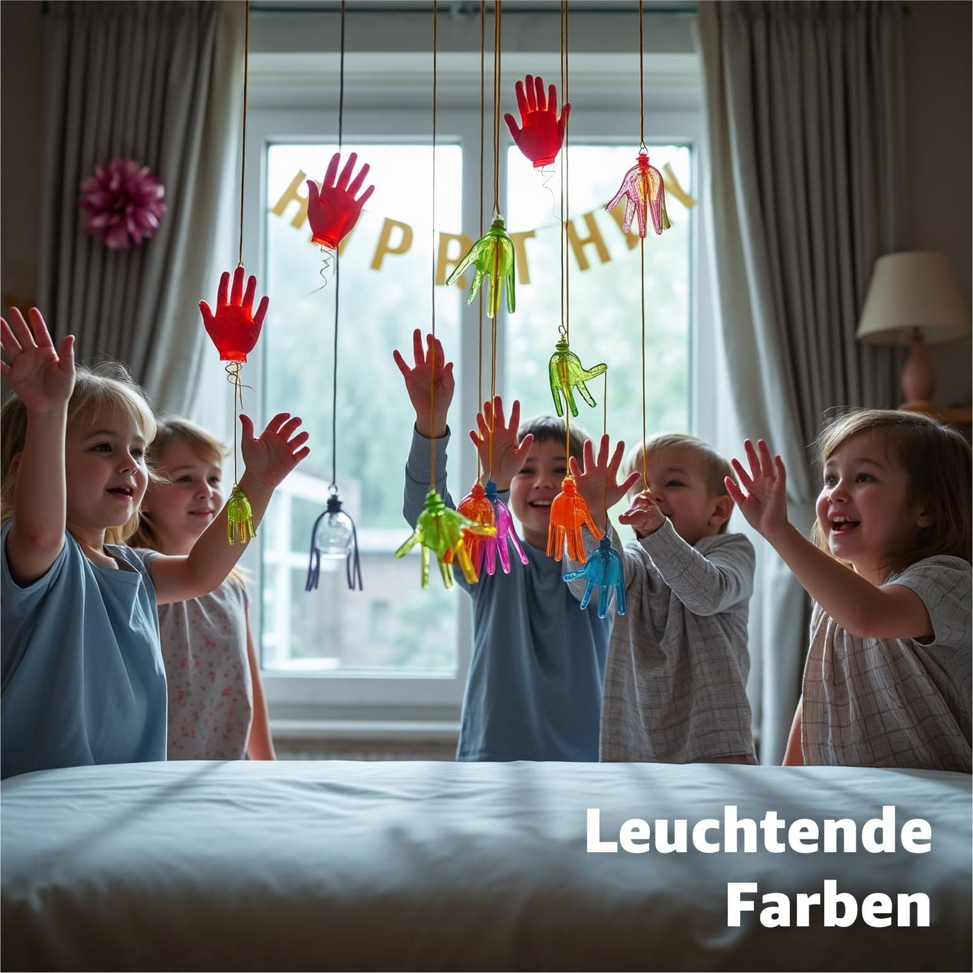 12x Klatschhand Kinder Mitgebsel & Gastgeschenke & Give aways - Glibberhand als Party Mitbringsel für Jungen & Mädchen - Kindergeburtstag Geschenke