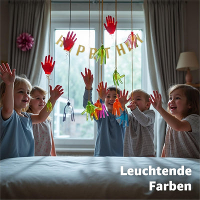 12x Klatschhand Kinder Mitgebsel & Gastgeschenke & Give aways - Glibberhand als Party Mitbringsel für Jungen & Mädchen - Kindergeburtstag Geschenke