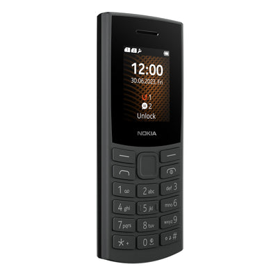 Nokia 105 4G Edition 2023 (Dual-SIM, 1,8" Display, 1450 mAh Akku, 48MB RAM / 128MB ROM, Speicher erweiterbar, 3.5mm Kopfhöreranschluss, FM Radio) Charcoal