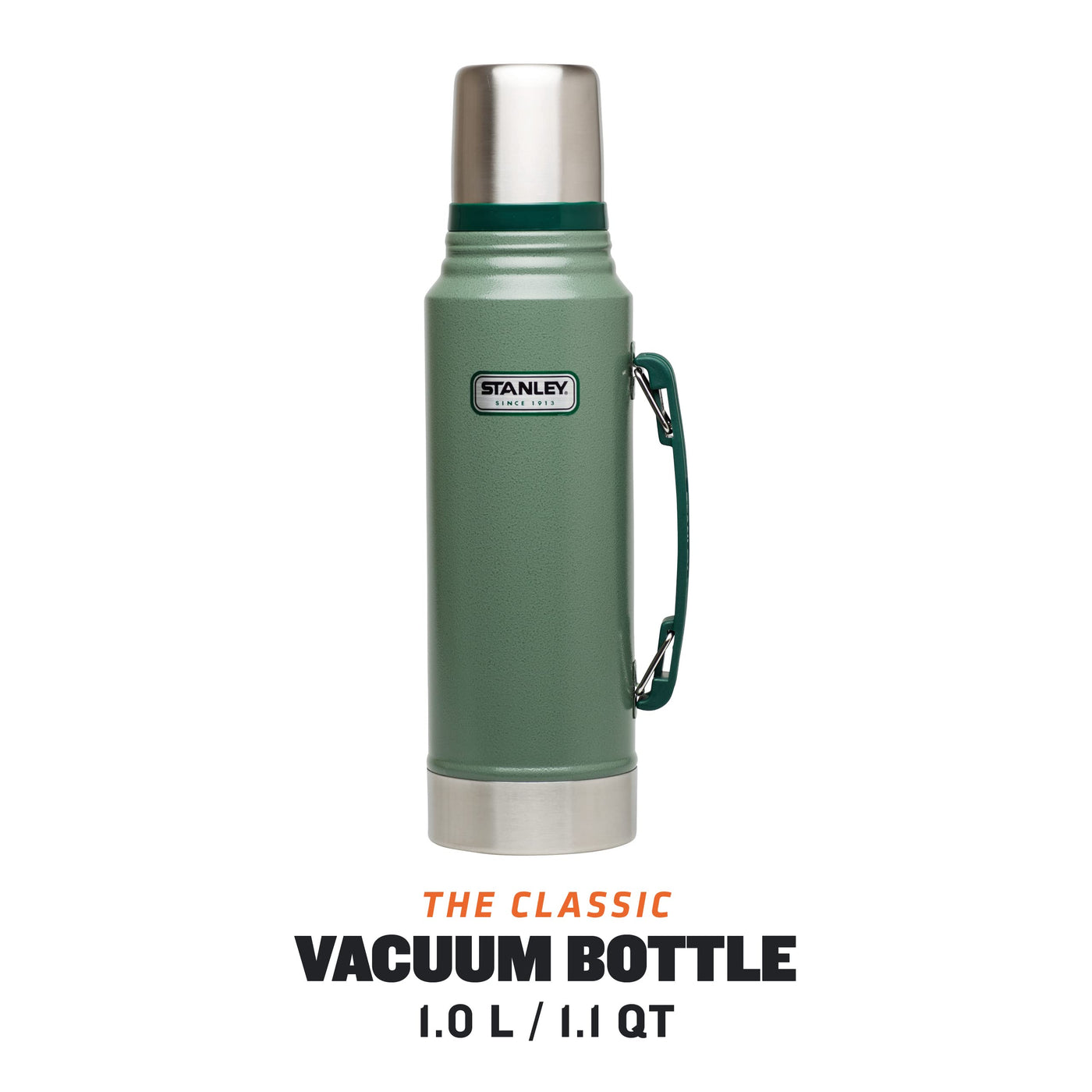 Stanley Classic Legendary Thermoskanne 1.9L - Hält 32 Stunden Heiß oder Kalt - Spülmaschinenfest - Auslaufsicherer Deckel dient als Becher - Isolierflasche BPA Frei - Edelstahl Thermosflasche