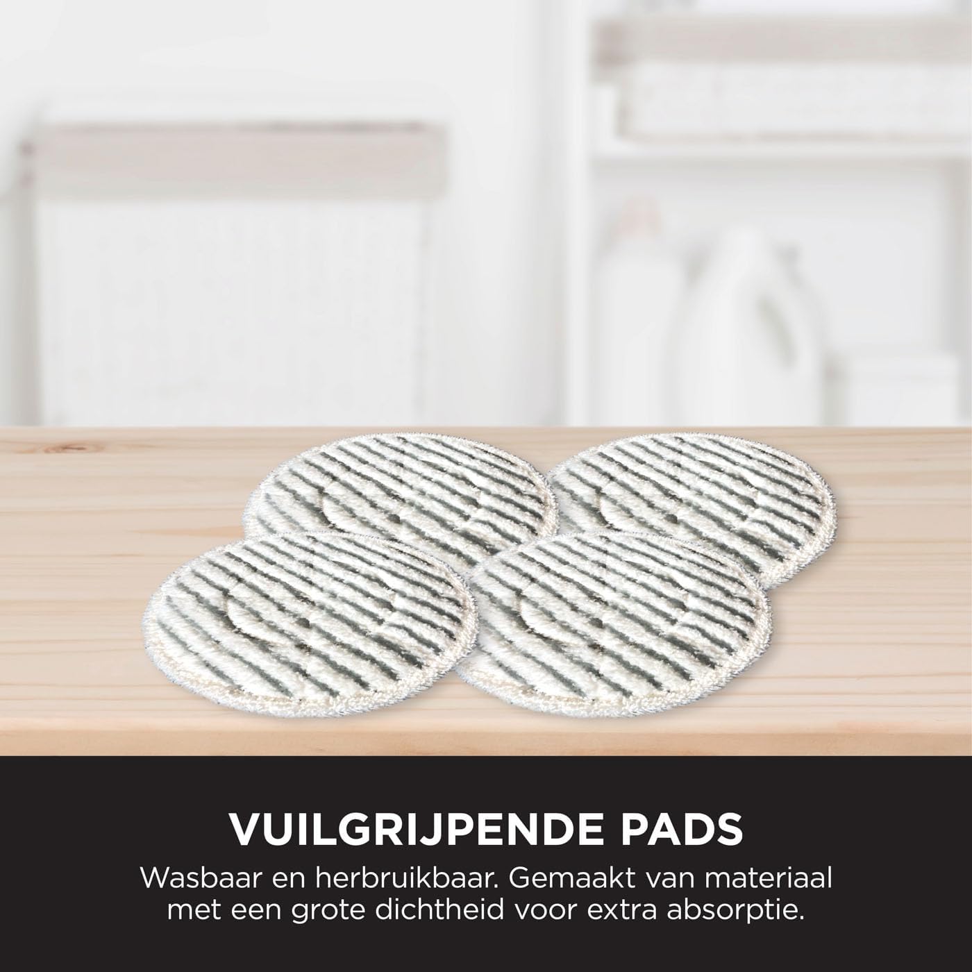 Shark Dampfreiniger, automatischer Dampfbesen mit Steam Blaster, 2 rotierende Power Pads, 3 Dampfstufen, desinfiziert, entfernt Flecken und Schmutz, für versiegelte Hartböden, weiß und grau S8201EU