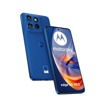 Motorola Edge 50 Neo (8/256GB, Kamera Sony LYTIA™ 700C 50+13+10MP Selfie 32MP, Display 6.36" POLED 120Hz, IP68, MediaTek MTK 24M, Akku 4310mAh, Ladung 68W, Android 14), PANTONE Nautical Blue