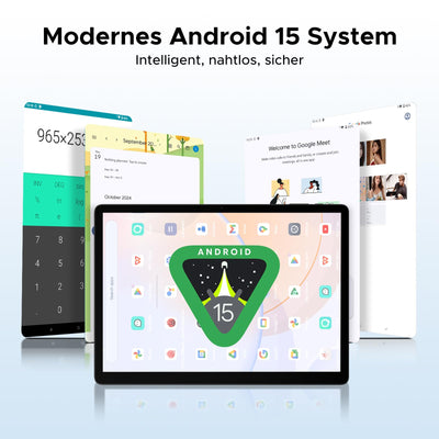 DOOGEE Tab E3 Max Android 15 Tablet 14 Zoll Gemini AI 13500mAh Helio G100 32GB RAM+256GB Tablet mit SIM Card Slot Octa Core Tablets mit Tastatur, Maus, Stift, Hülle, Schutzfolie Dual 4G LTE + 5G WiFi