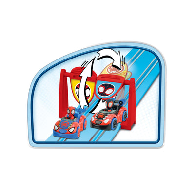 Carrera - 20063050 First I Spidey Go Webs Go Rennbahn-Set I Auto für Rennbahn | Rennbahnen und lizensierte Slotcars | bis zu 2 Spieler | Für Kinder ab 3 Jahren & Erwachsene