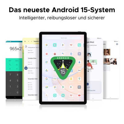 DOOGEE U11 2025 Neueste Android 15 Tablet 11 Zoll 16GB+128GB (2TB TF) Widevine L1 Gaming Tablets, 8580mAh, Octa-Core, 2.4G+5G WiFi, 13MP+5MP, Tablet mit Tastatur, Maus, Stift, Hülle und Schutzfolie