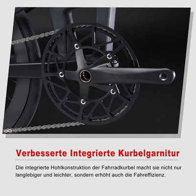 KABON Neues Upgrade Faltrad, 20 Zoll Carbon Fiber Rahmen mit Carbon Laufradsatz 9 Speed Mini City Bike Faltbares Fahrrad für Frauen Erwachsene Männer Ultra-Light (Schwarz)