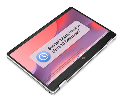 HP Chromebook x360, 14" Touchscreen, Intel Celeron N4120, 4 GB DDR4 RAM, 64 GB eMMC, Intel UHD Graphics 600, ChromeOS, QWERTZ, Ceramic White