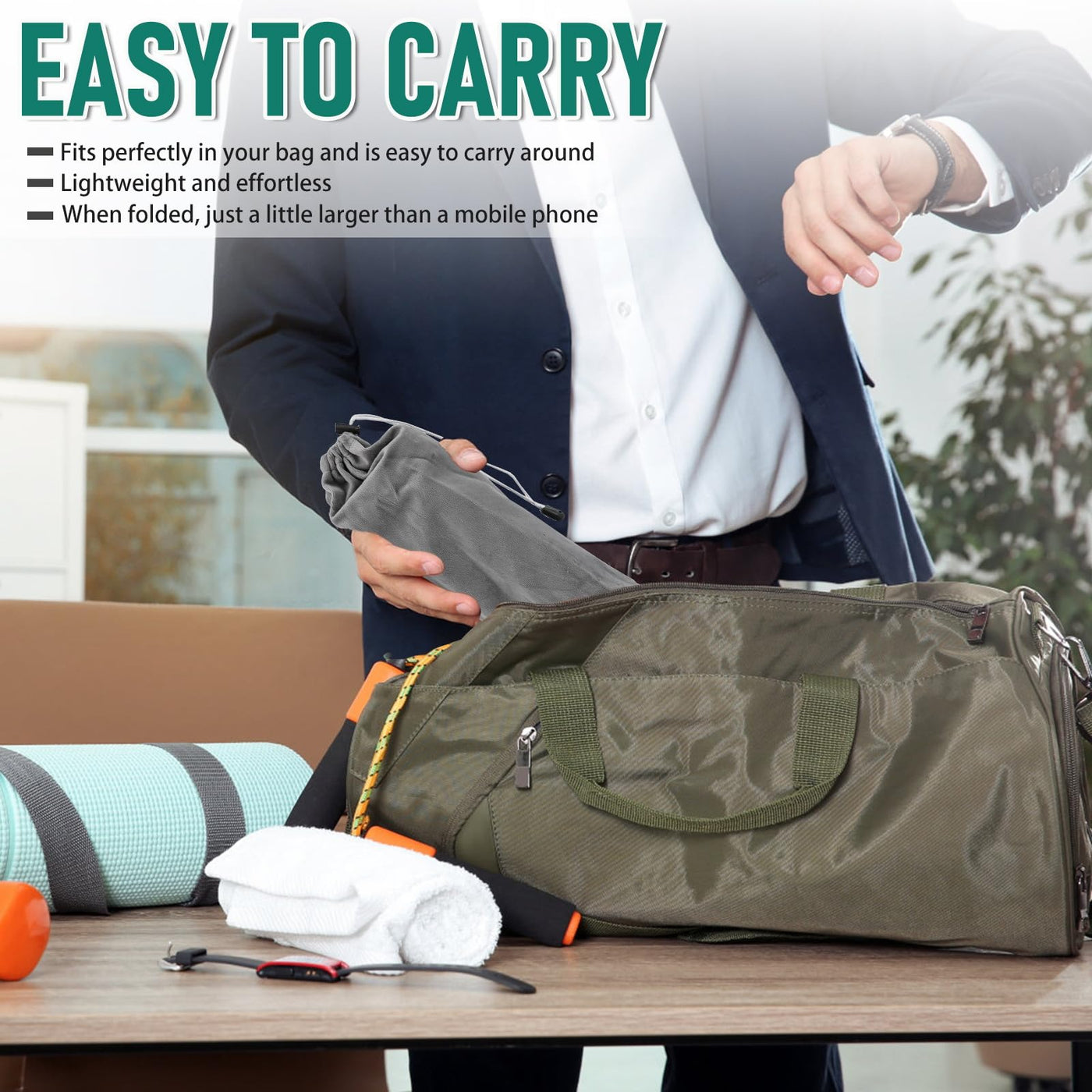 Idong Tragbarer Wäscheständer aus Edelstahl, 32-73 cm einziehbarer faltbar Wäscheständer für Camping, Reisen, Outdoor, Wäscherei zu Hause usw. EIN zusammenklappbarer Mini-Reisekleiderständer