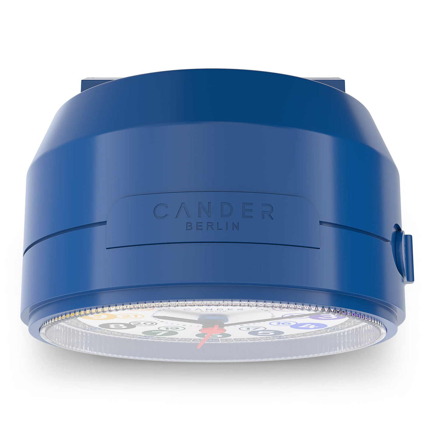 Cander Berlin MNU 1009 J Kinderwecker Wecker Kinder lautlos blau geräuschlos Lernuhr Kinderuhr Licht Snooze Tischuhr Beleuchtung geräuscharm Schlummer