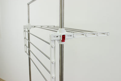 One Click Luxus Wäscheständer hoch - Flügelwäscheständer - Turmwäscheständer auf 4 Ebenen