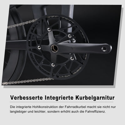 KABON Klapprad 20 Zoll Carbon, 9 Geschwindigkeit Faltrad mit Carbon Rahmen Ultraleichtes Mini Stadtfahrrad Faltrad Klapprad Herren Damen (Neu Schwarz)