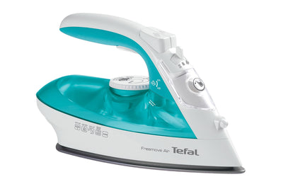 Tefal FV6520 Freemove Air Kabelloses Dampfbügeleisen | 2400 W | 25g/Min-Dauerdampf | 115g/Min-Dampfstoß | Kabellose Technologie | Automatisches Abschalten | Türkis/Weiß