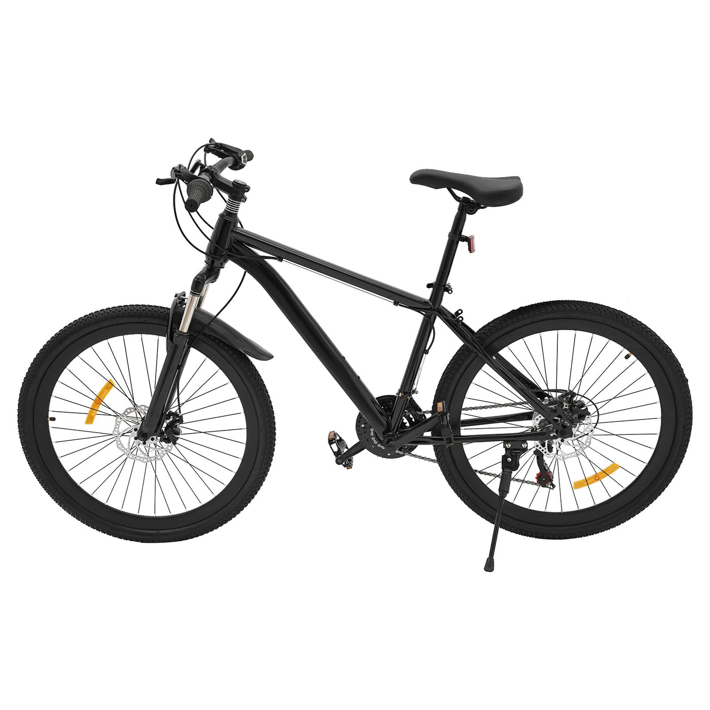 Akuoyiexemye 26 Zoll MTB Pro Mountainbike 21 Gang, Hochleistungs-Doppelscheibenbremsen & Federweg-System, All-Terrain Fahrrad mit Sicherheitsreflektoren & Leichtbaurahmen