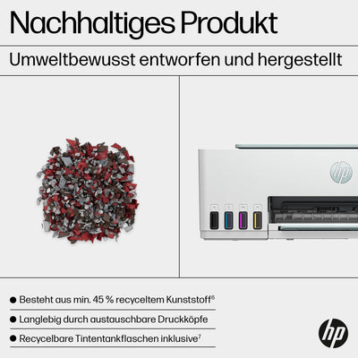 HP Smart Tank 5108 3-in-1 Multifunktionsdrucker (WLAN; Mobiles Drucken) – 3 Jahre Tinte inklusive, 3 Jahre Garantie, großer Tintentank, hohe Reichweite, Drucken in hoher Qualität