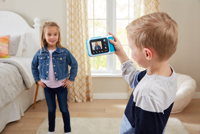 Vtech KidiZoom Print Cam blau – Sofortbild-Kinderkamera mit Druckfunktion,Selfie- und Videofunktion,Effekten,Spielen u. v. m. Für Kinder von 4-12 Jahren