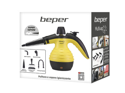 BEPER 50.700 Dampfreiniger Boden, Sofas, Teppiche - Dampfreiniger 135° max, 3 Meter Kabel, 350 ml