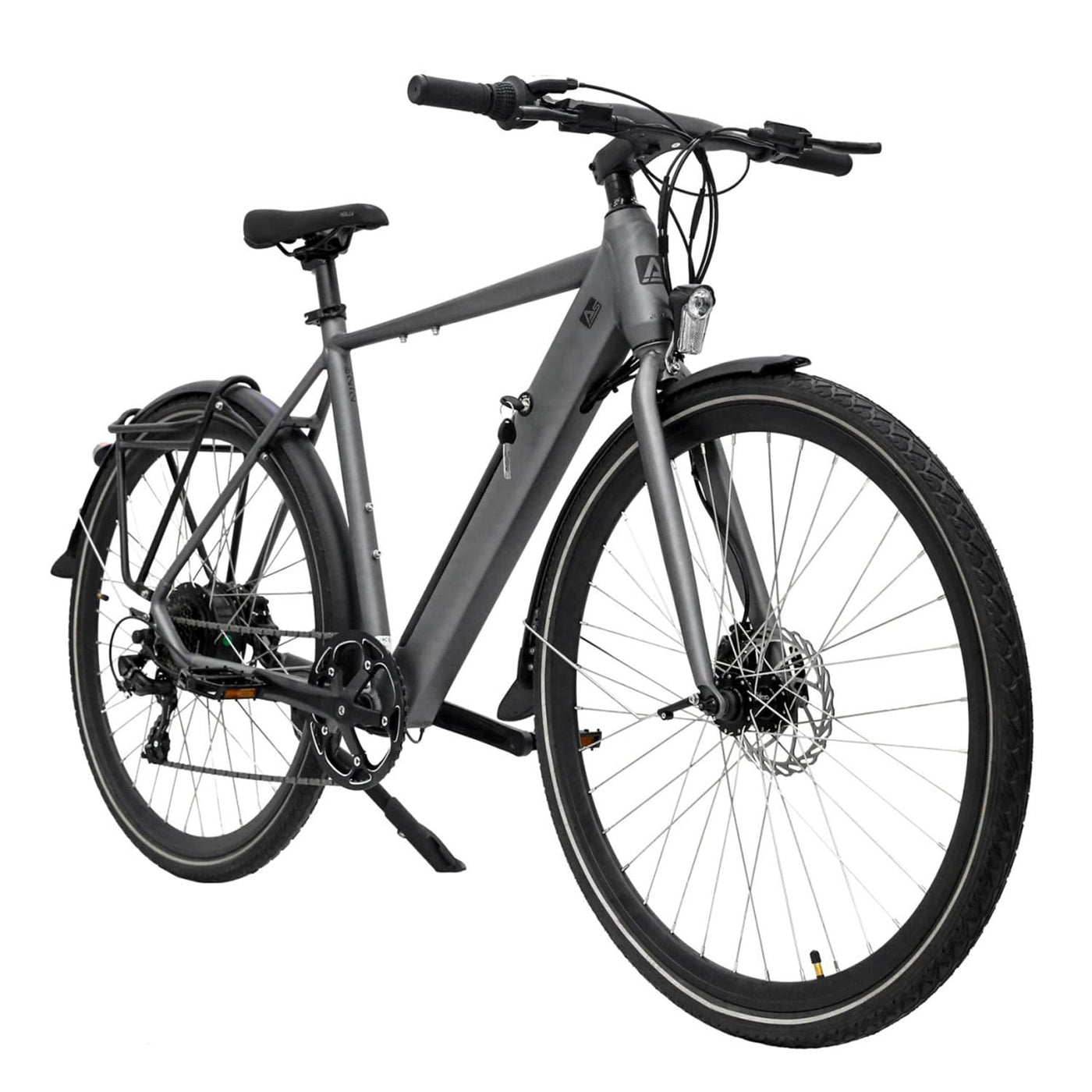 AsVIVA E-Bike BC1-C 28 Zoll – Pedelec Elektrofahrrad mit 250W Bafang Heckmotor, 10,5Ah Akku, 7-Gang Kettenschaltung, hydraulische Scheibenbremsen, LED-Beleuchtung, USB-Ladefunktion