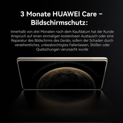 Huawei Mate X6, 12+512G,klappbare Form, Ultraschlank und robust, Ultra Chroma Kamera,Kunlun Glass™ der 2. Generation,Huawei X-True™ Display,Live-Multitask, Lange Akkulaufzeit,Schwarz