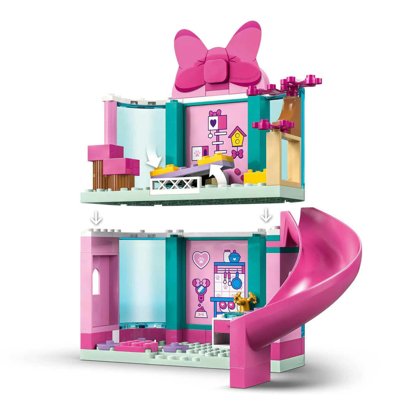 LEGO ǀ Disney Minnies Tierhotel – BAU- und Spielset zu Micky Maus Wunderhaus – Bauspielzeug für Vorschulkinder mit 2 Mini-Figuren – Geschenk für Mädchen und Jungen ab 4 Jahren – 43274