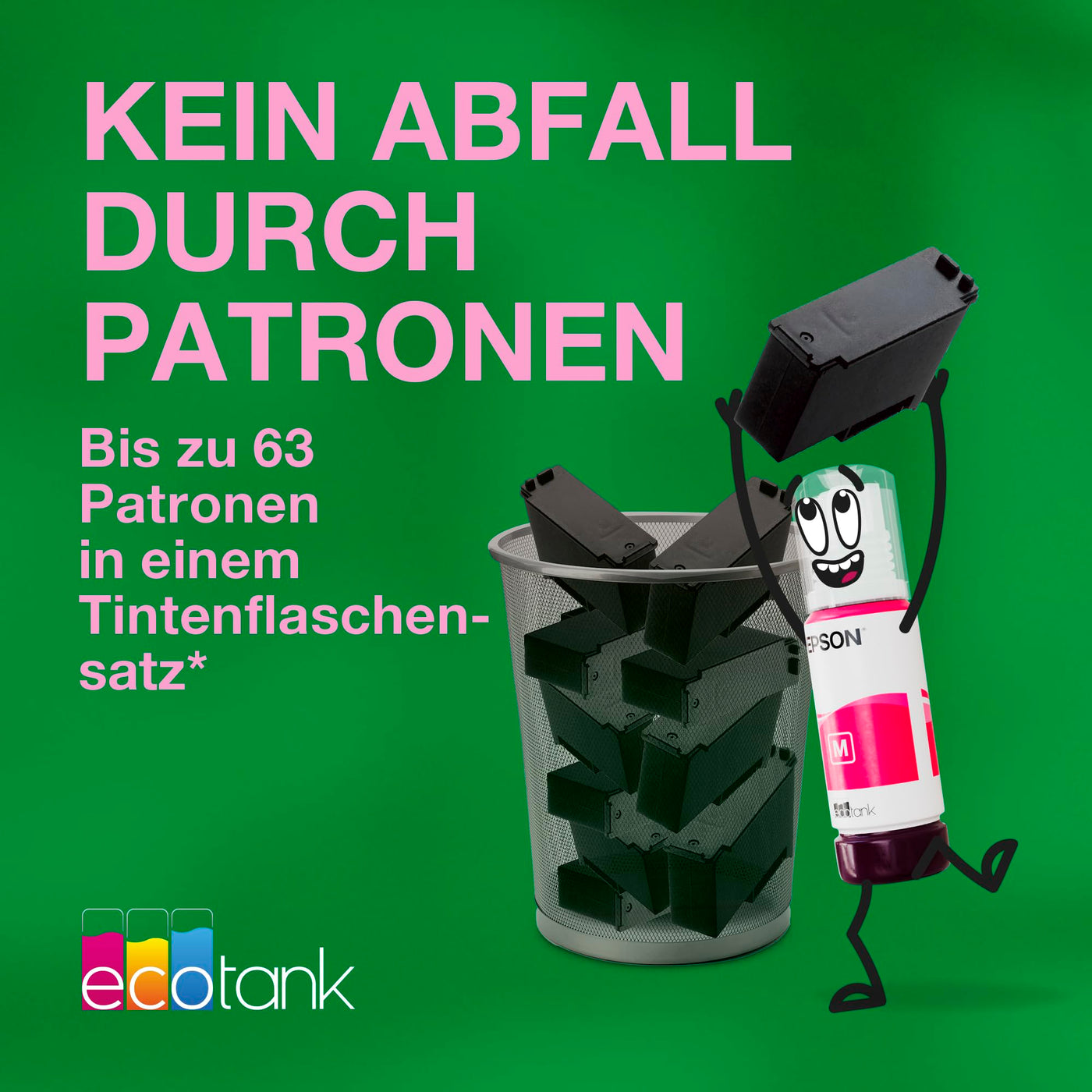 Epson EcoTank ET-4950 A4-Multifunktionsdrucker mit Wi-Fi & AirPrint Tintentank, automatischem Dokumenteneinzug, Duplexdruck, Scannen, Kopieren & Fax, bis zu 3 Jahre Tinte im Lieferumfang enthalten