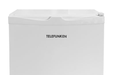 TELEFUNKEN Kühlschrank ohne Gefrierfach, Freistehend, 90 L Gesamt-Nutzinhalt, Kühlschrank klein mit Gemüsefach & 3 Ablagen, Temperaturregelung, LED Innenbeleuchtung, CF-31-121-W weiß