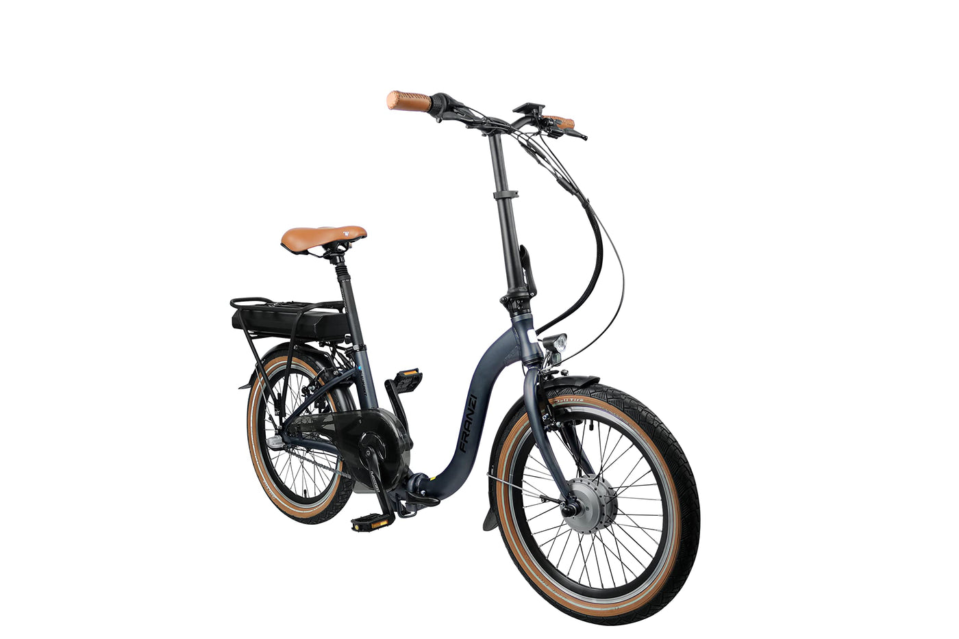 Blaupunkt Franzi Falt-E-Bike, Tiefeinsteiger, Frontantrieb, Rücktrittbremse