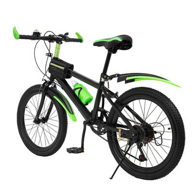 AOAPUMM 20 Zoll Kinder Fahrrad Mountainbike Dual Disc Brake Fahrrad Jungen Mädchen Kinder grün