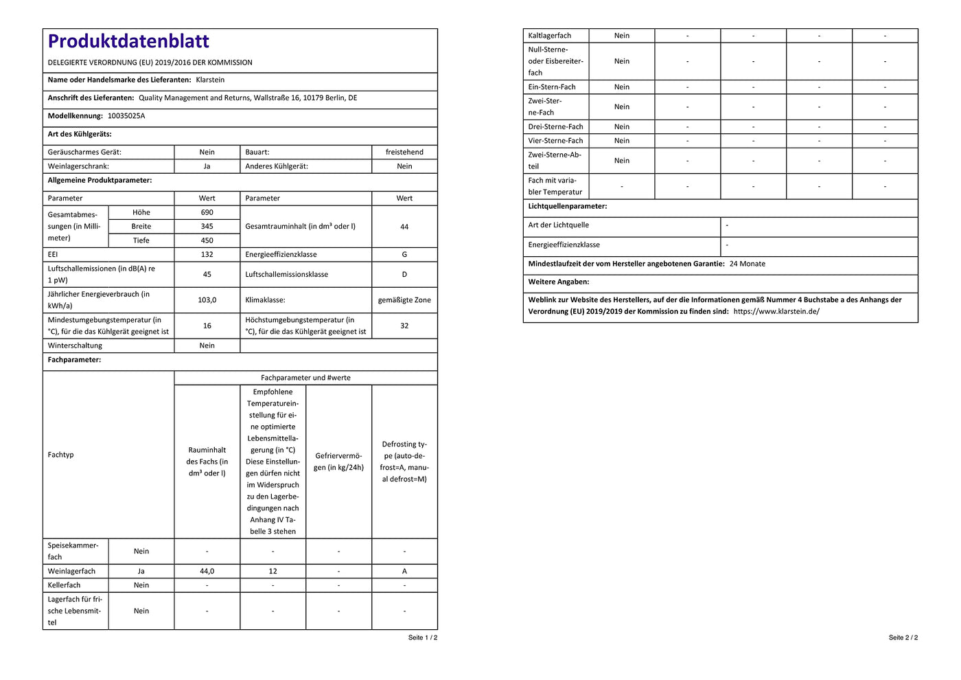Klarstein Weinkühlschrank, 1 Zonen Getränkekühlschrank Klein, Kleiner Weinschrank 53L, Wein-Kühlschrank Klein mit Glastür, Indoor/Outdoor Flaschenkühlschrank, Wine Fridge 5-18°C, 15 Flaschen