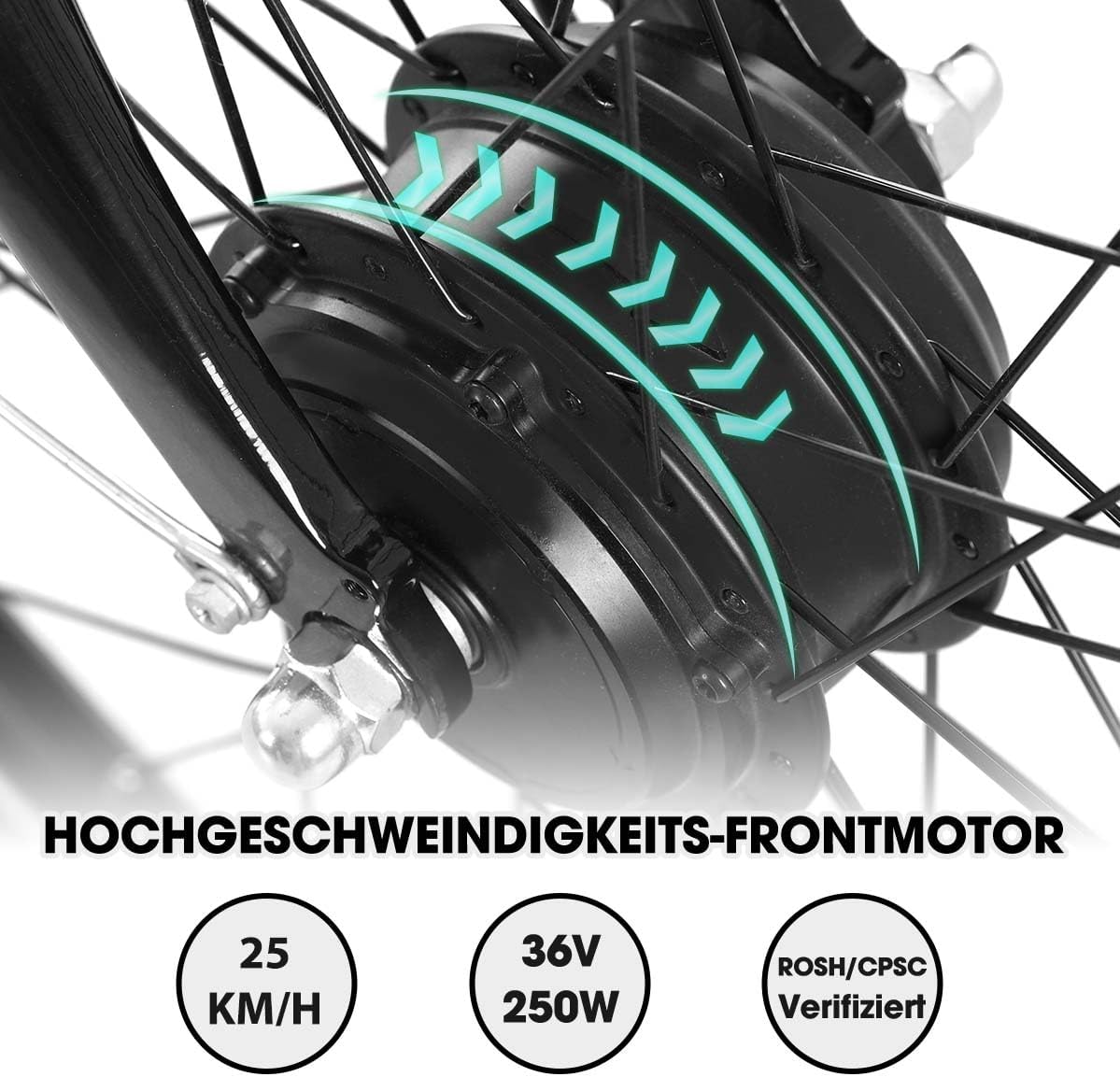 HILAND 28 Zoll Elektrofahrrad, 7-Gang E-Citybike mit 10.4Ah 250W Alu-Rahmen, 700c Elektrofahrrad mit Gepäckträger, E-Fahrrad für Männer Frauen, Schwarz