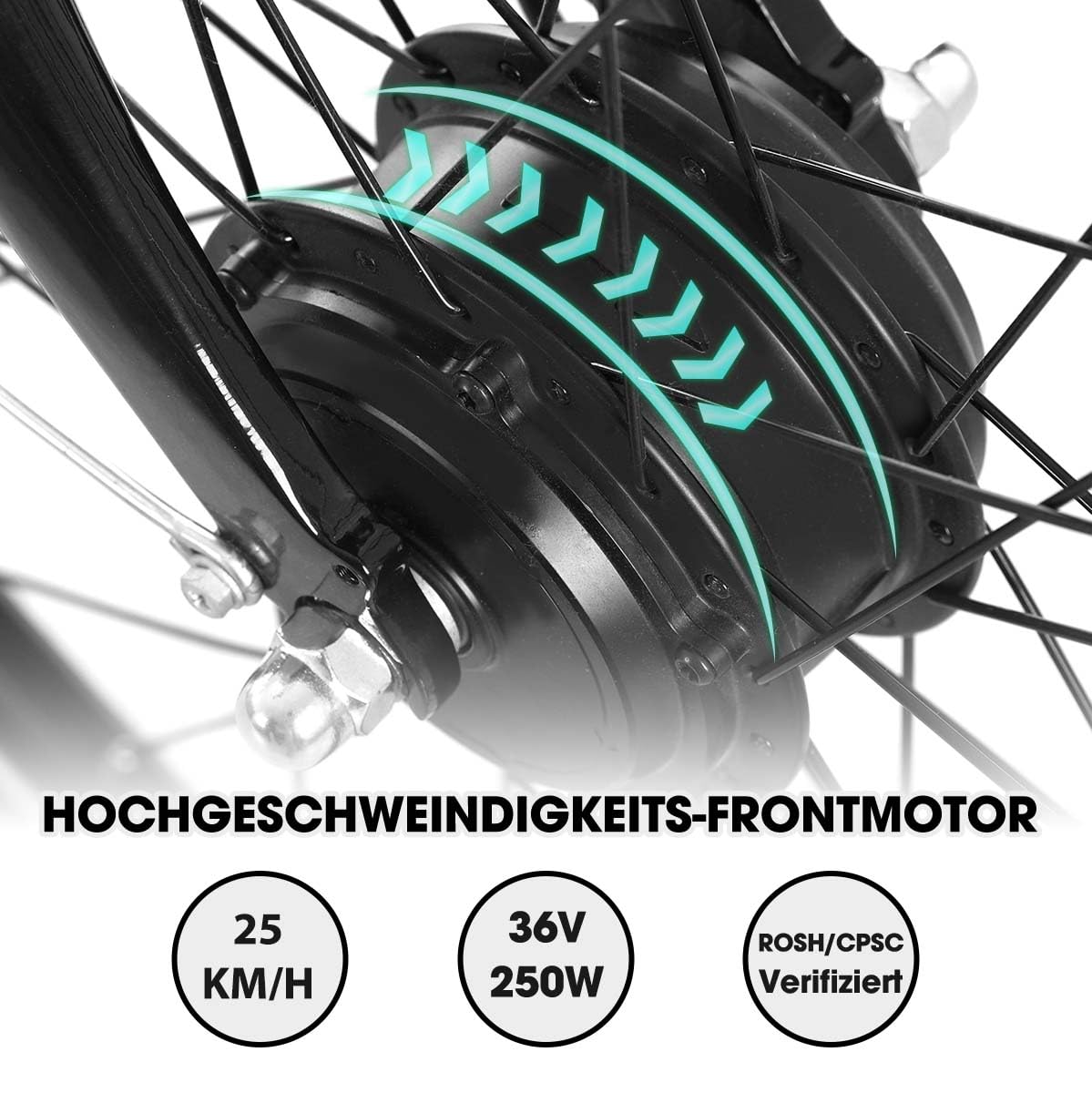 HILAND 28 Zoll Elektrofahrrad, 7-Gang E-Citybike mit 10.4Ah 250W Alu-Rahmen, 700c Elektrofahrrad mit Gepäckträger, E-Fahrrad für Männer Frauen, Schwarz