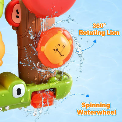 Badespielzeug Baby ab 1 Jahr, Badewannenspielzeug für Kinder 1 2 3 4 Jahre, Kinderspielzeug Babyspielzeug Badewanne Spielzeug, Wasserspielzeug Geschenk Mädchen Junge ab 18 Monate