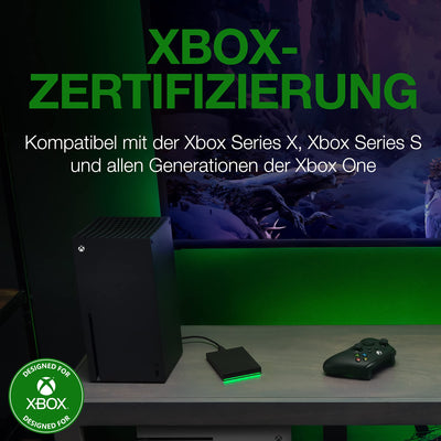 Seagate Game Drive Xbox 2TB tragbare externe Festplatte 2.5 Zoll, USB 3.0, Xbox One, X/S, Grau, STKX2000403