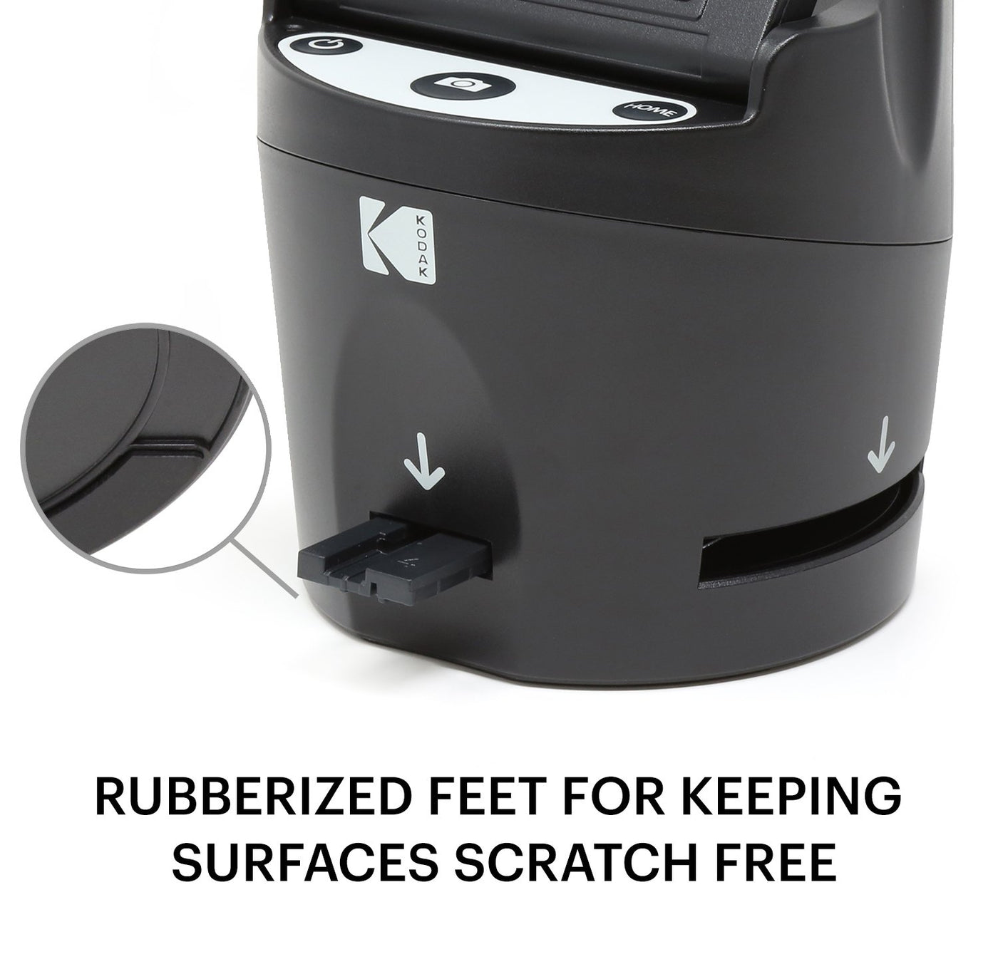 KODAK Digital Film Scanner, Konvertiert Negative und Filmdias 35mm, 126, 110, Super 8 und 8mm in JPEG inkl. großem neigbarem 3,5-Zoll-LC-Display und EasyLoad-Filme RODFS35 Schwarz