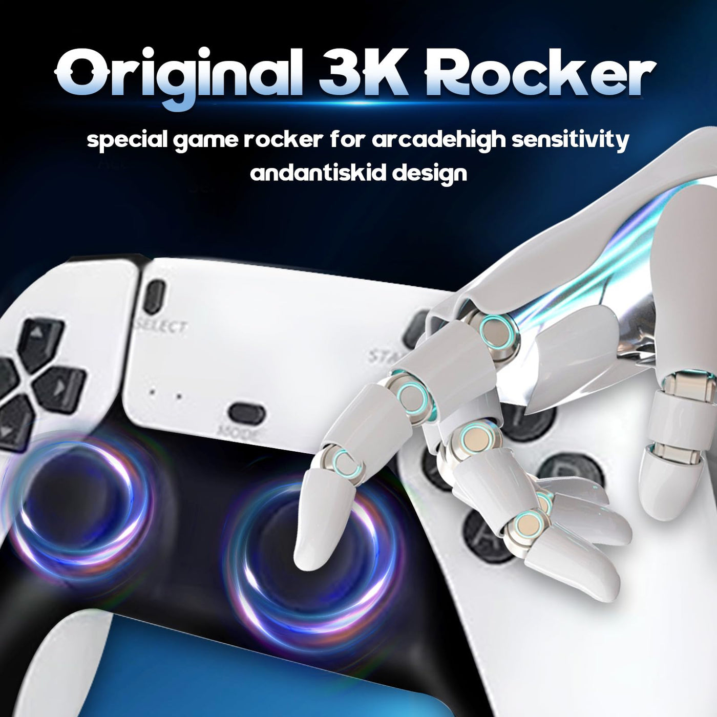 XIXIMENG M15 Retro Konsole Game Stick 50000+ Spielen 28 Emulator,4K HD Retro-Spielkonsole mit Zwei kabellose Controller,Plug and Play Wireless Videospielkonsole für TV,Geschenk für Erwachsene (128G)