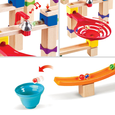 Hape Murmelbahn, Konstruktionsspielzeug aus FSC Holz, Kugelbahn ab 3 Jahren, E1100