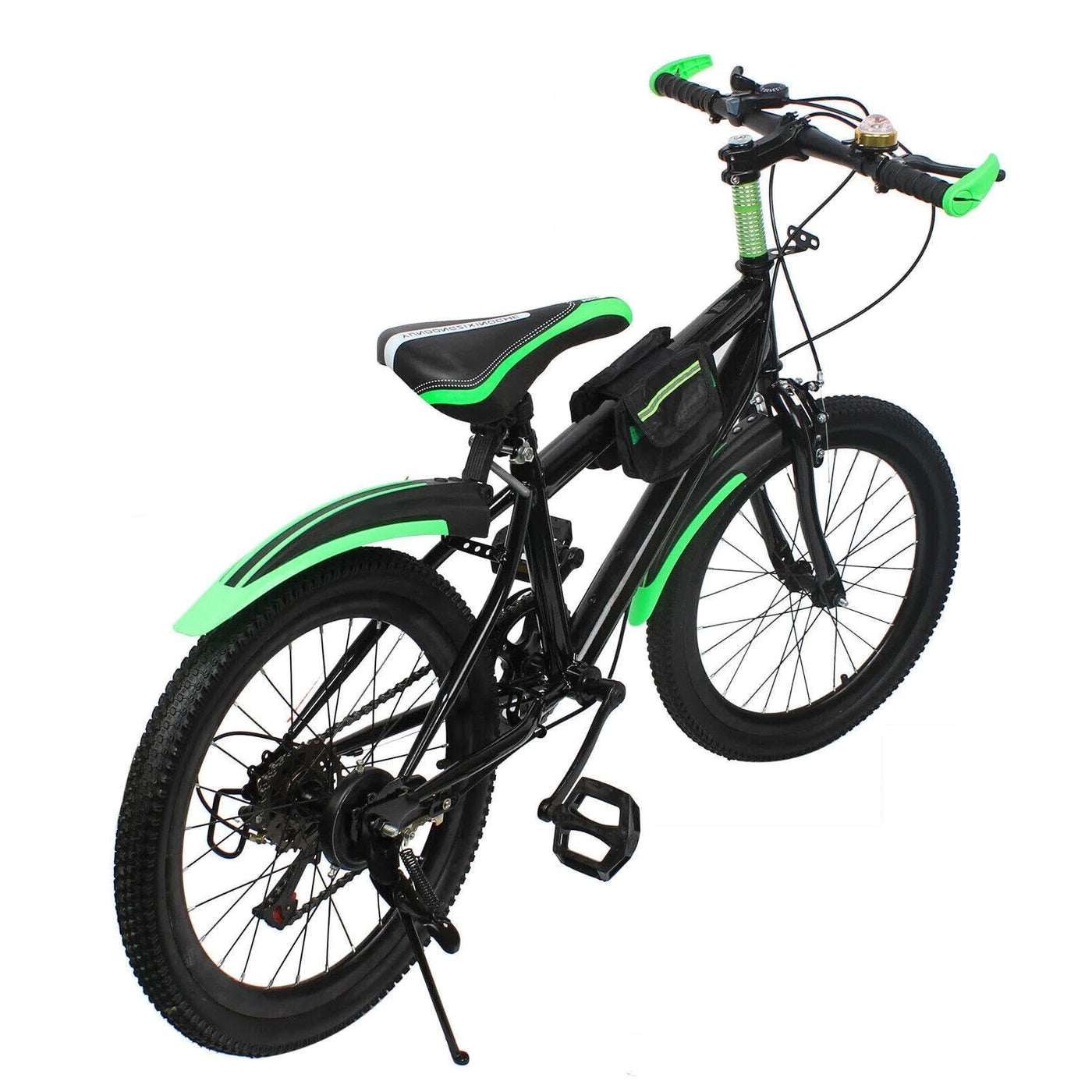 LKHDONG Premium Mountainbike 20 Zoll, 7 Gang Mountainbike Kinder Fahrrad, Kinderfahrrad für Mädchen und Jungs von 130-150 cm, Aluminium Mountain Bike mit Federgabel (Grün)