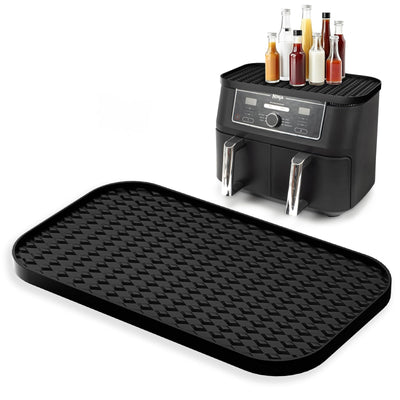 Ninja AF400EU & AF451EU Zubehör, Aufbewahrungsregal aus Silikon Multifunktionales Silikonpad für AF400EU Staubdicht und Leicht zu Reinigen (Schwarz)